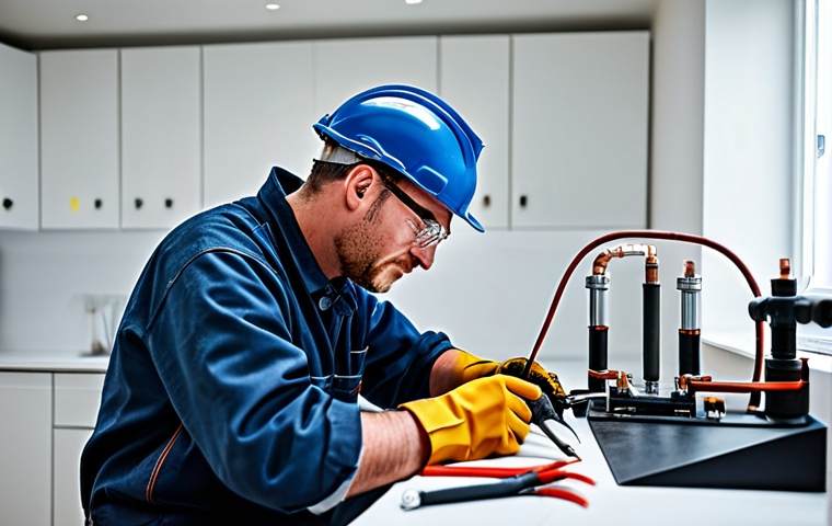 가스 자격증 실기 시험 과목별 비중 분석 - Gas Technician Soldering Copper Pipes**

"A professional gas technician soldering copper pipes in a ...
