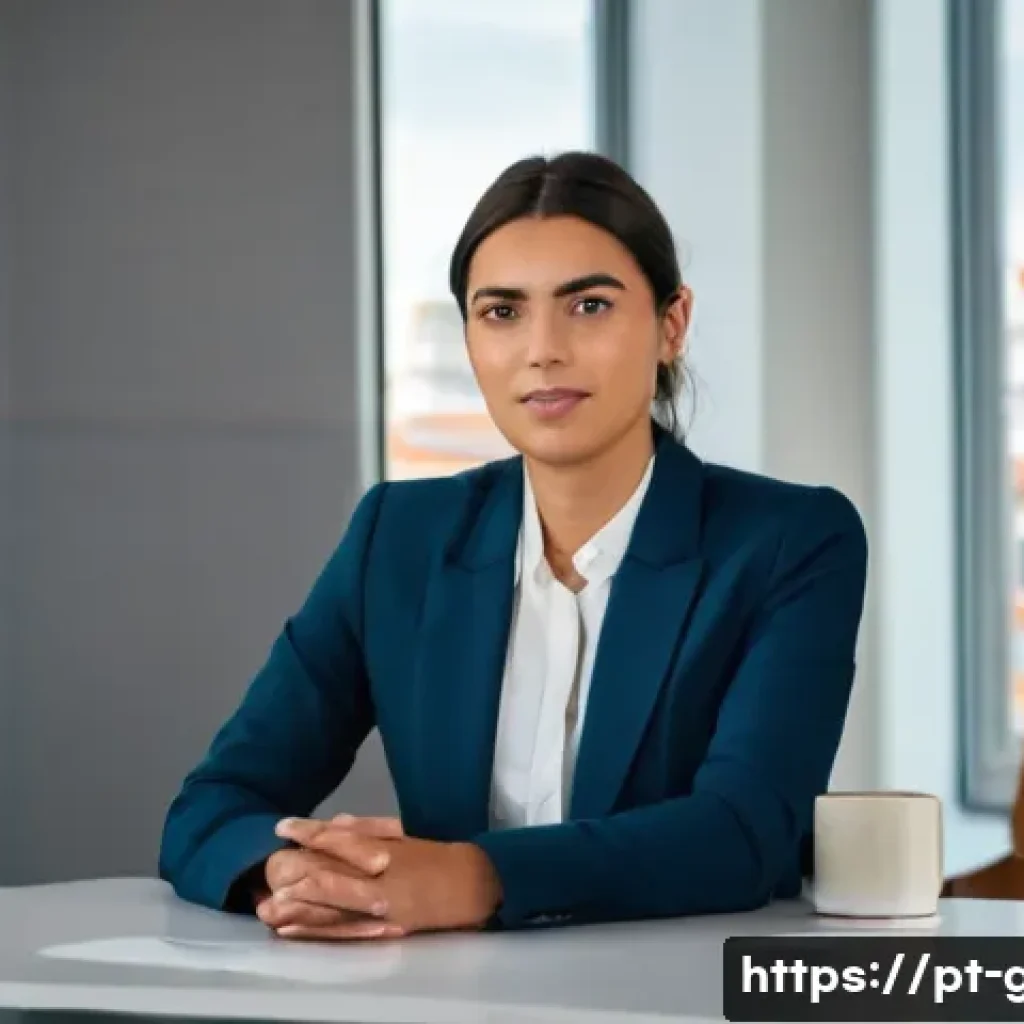가스 자격증 면접 준비 방법 - **Prompt: Confident Professional in a Portuguese Interview Setting**
"A confident young professi...