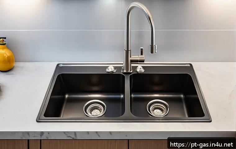 가스 설비 설치 실무 체험기 - A detailed close-up image of a professional gas installation setup inside a modern Brazilian home ki...